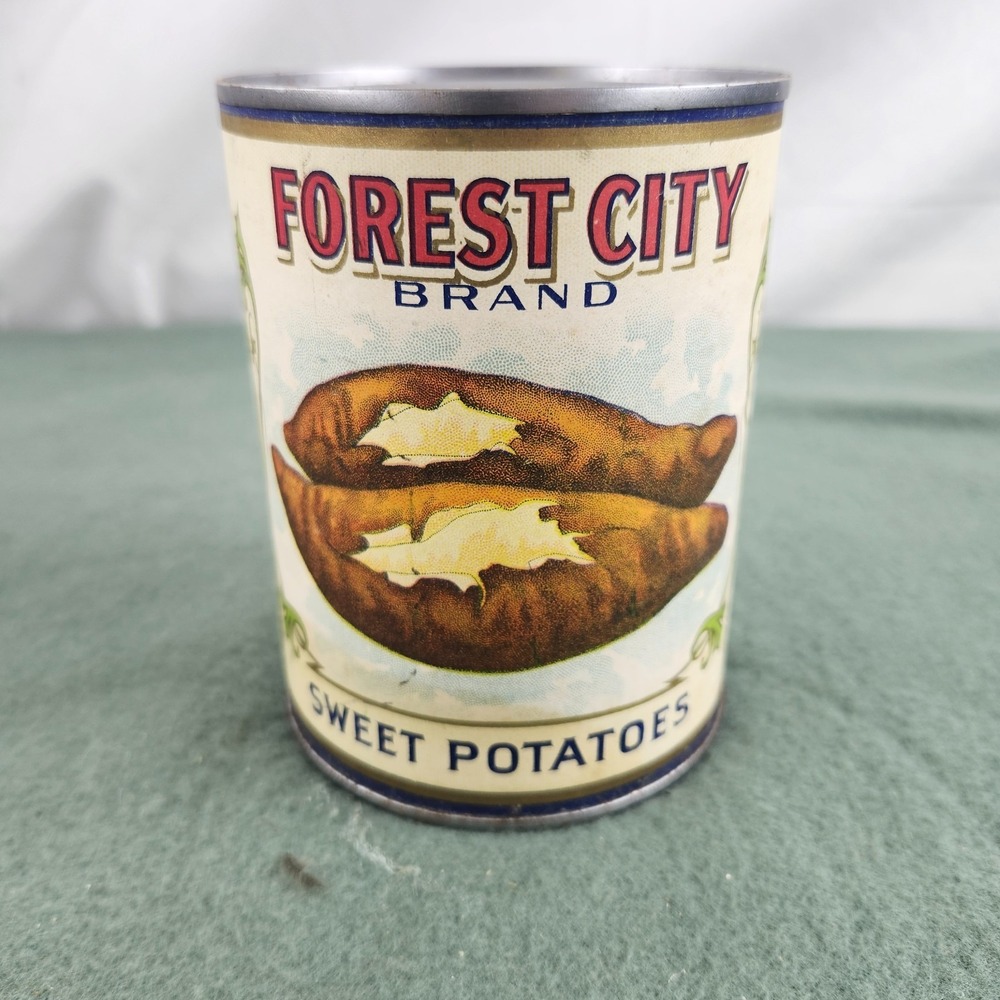 Vintage Forest City Sweet Potatoes Can Label‎ Allen Bros. Omaha NE